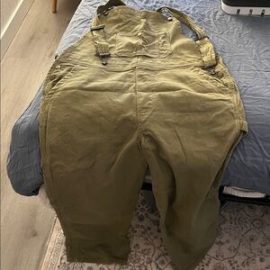 Quince Olive Green Overalls